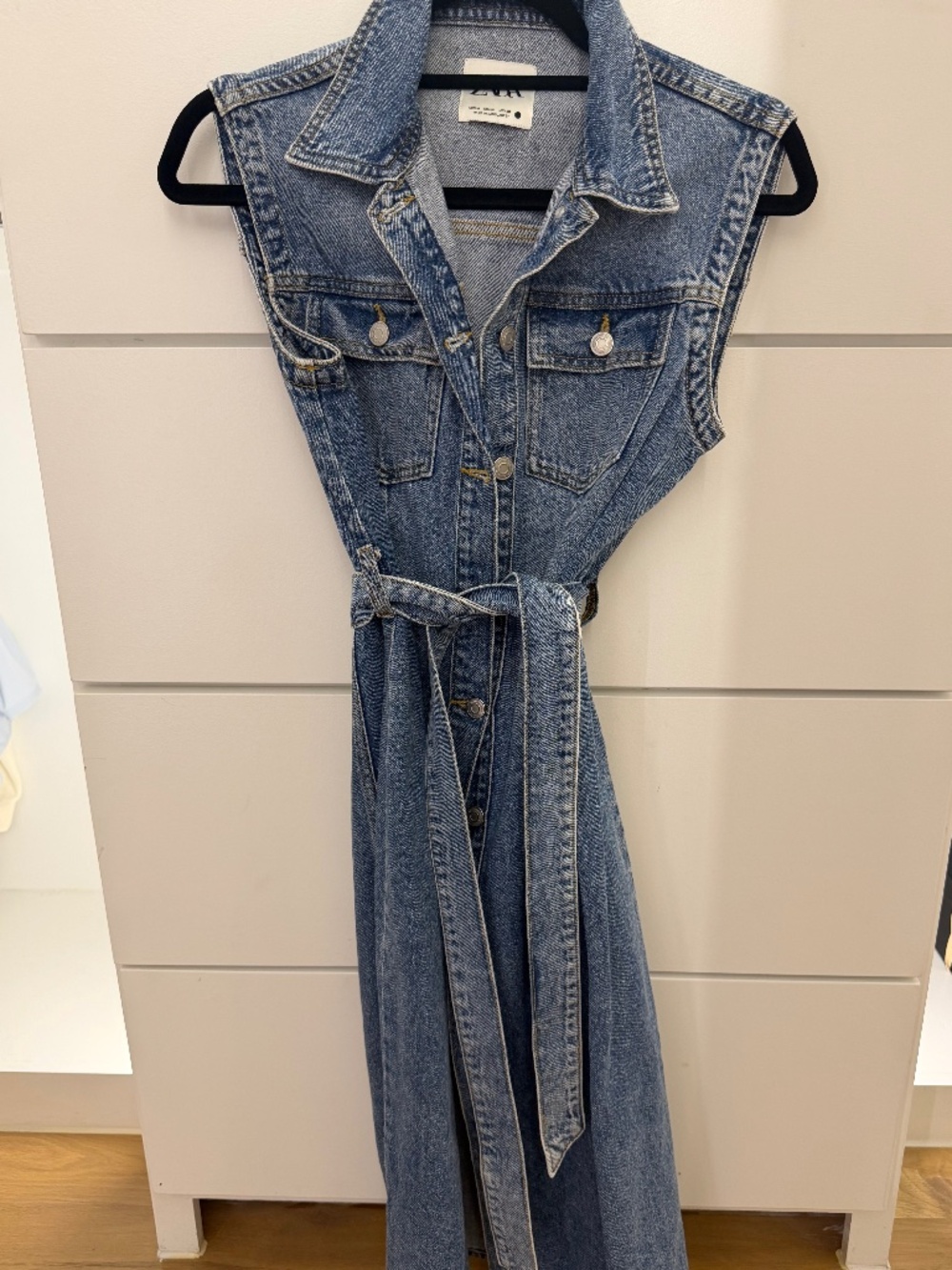 Zara Denim Button Dress